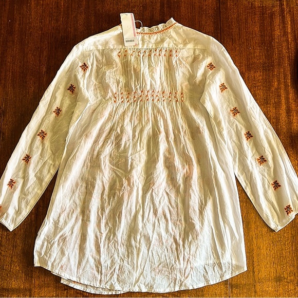 NWT LOLA AUSTRALIA Women's Embroidered Tunic Blouse SZ S - Picture 4 of 8